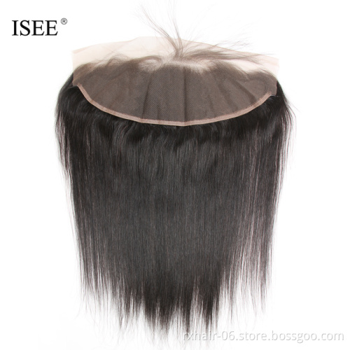 Cheap Virgin Hair Pre Plucked Ear To Ear Transparent Swiss Lace Frontal